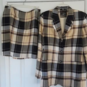 Company Plaid Jacket and Skirt